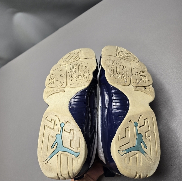 Air Jordan 9 ‘UNC’ 302370-145 OG IX White Blue Men’s Size 10 - Picture 5 of 11